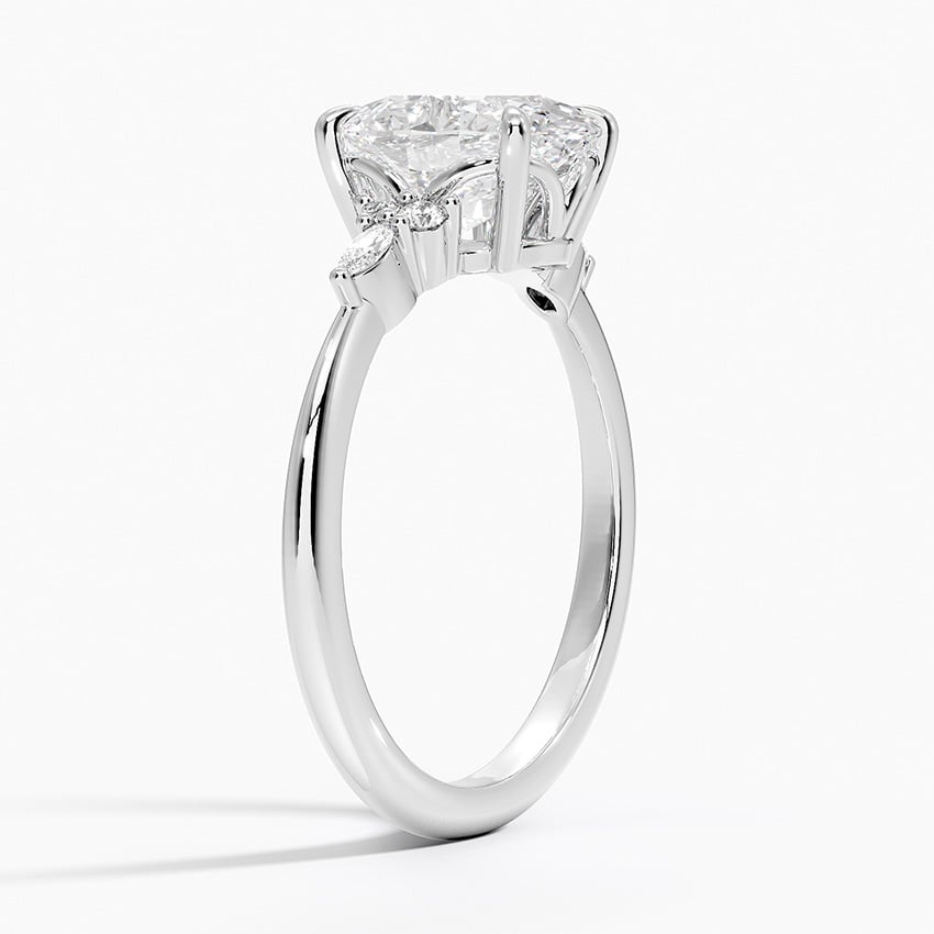 Aspen Diamond Ring - White Gold - 2 ct - Side 1