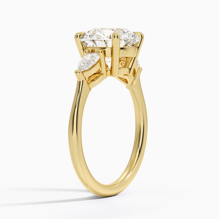 Zermatt Diamond Ring - Yellow Gold - 3 ct - Side 1