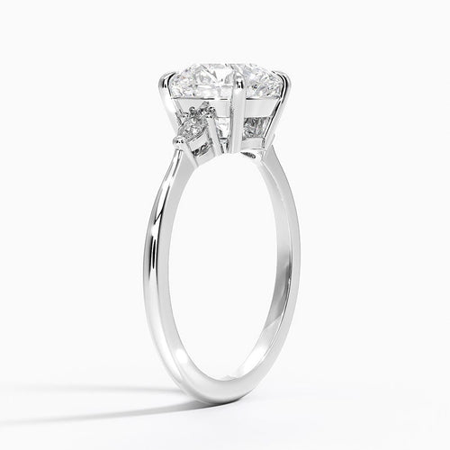 Byron Diamond Ring - White Gold - 2 ct - Side 1
