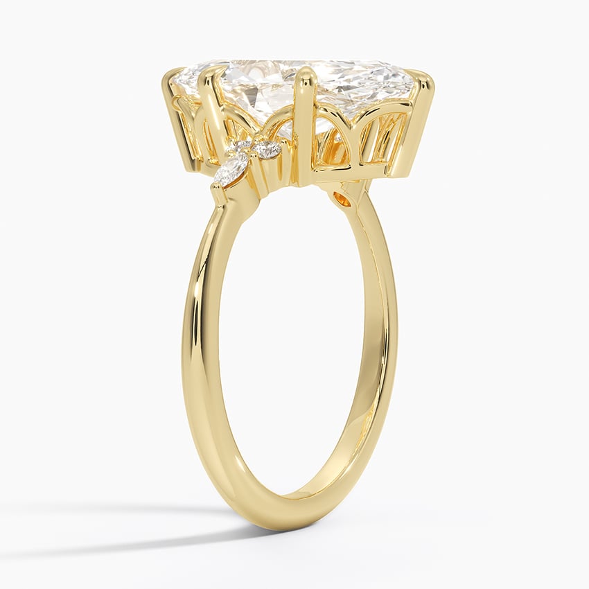 Tahoe Diamond Ring - Yellow Gold - 3.5 ct - Side 1