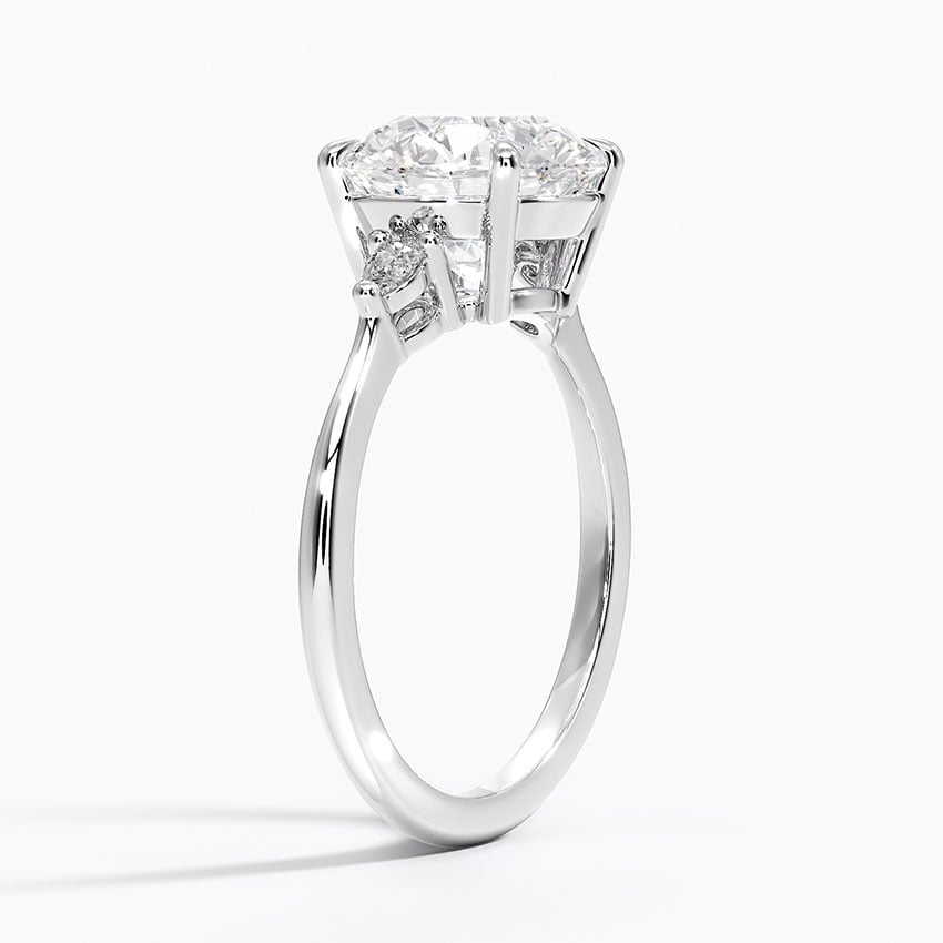 Byron Diamond Ring - White Gold - 3 ct - Side 1