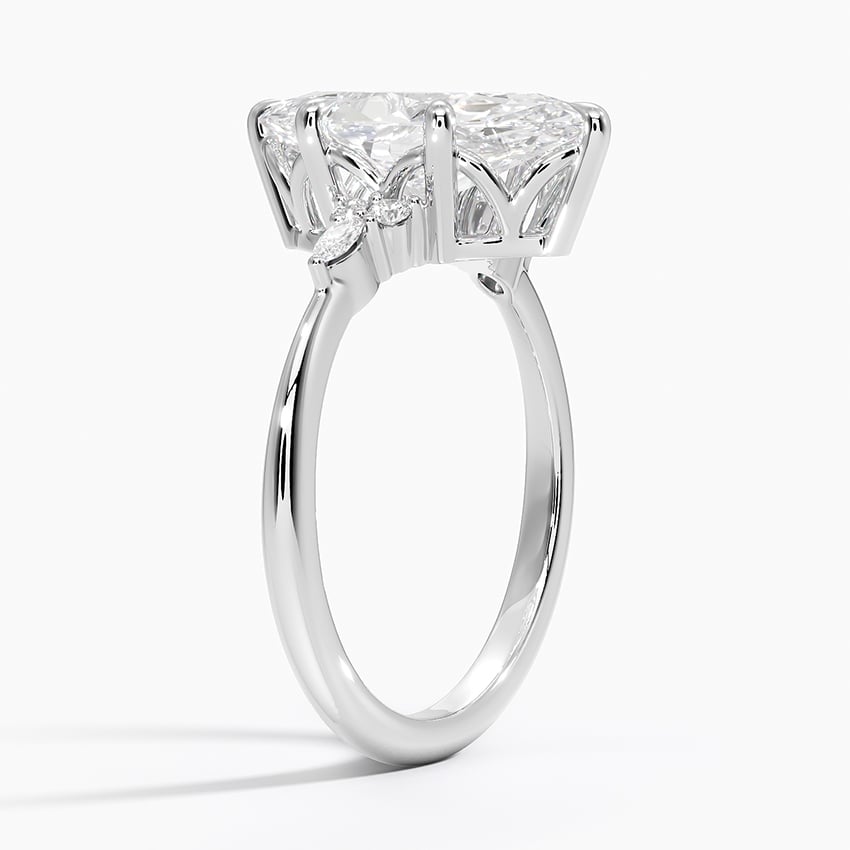 Tahoe Diamond Ring - White Gold - 2.5 ct - Side 1