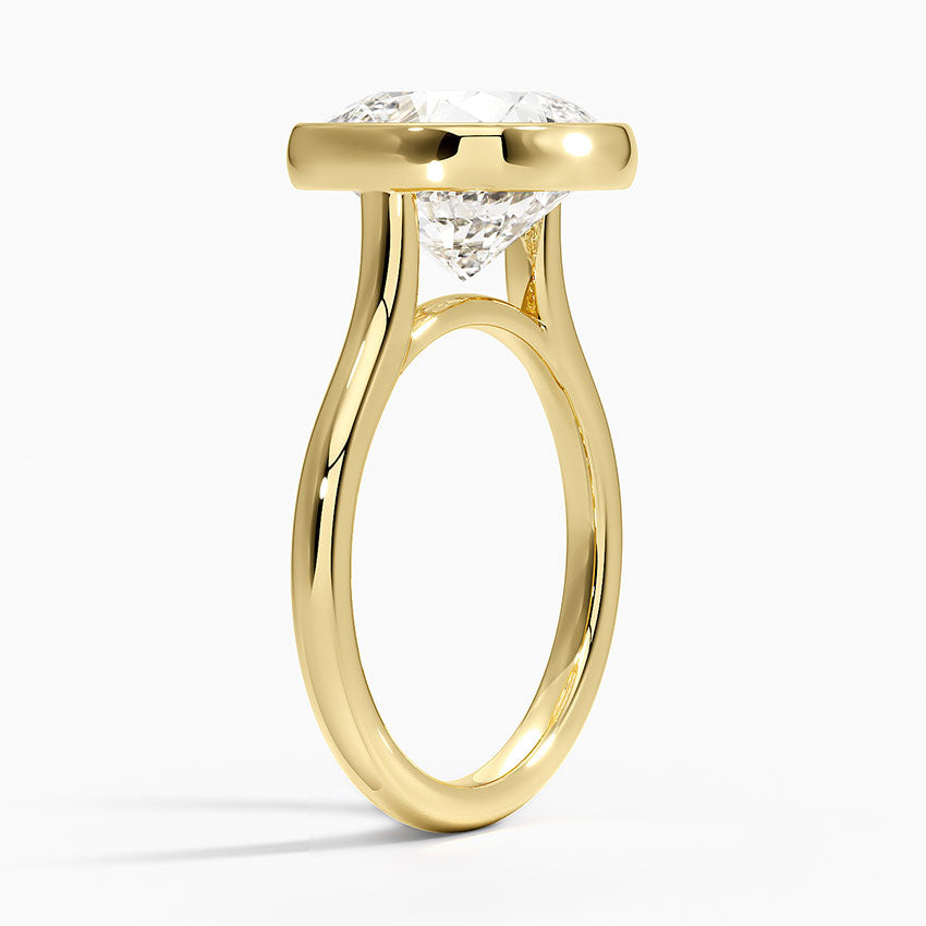 Cannes Diamond Ring - Yellow Gold - 5 ct - Side 1