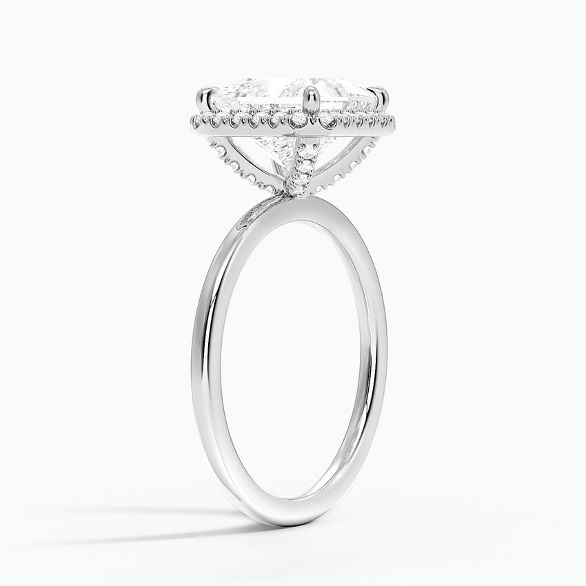 Bordeaux Diamond Ring - White Gold - 2.5 ct - Side 1