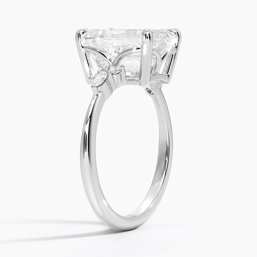 Mallorca Diamond Ring - White Gold - 3.5 ct - Side 1