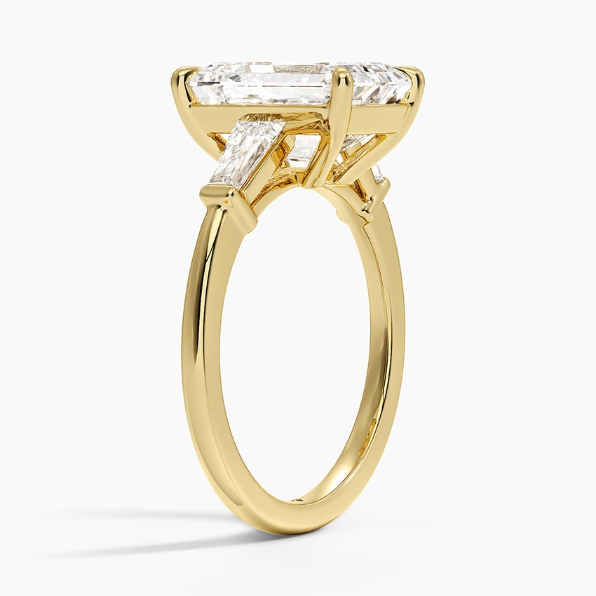 Como Diamond Ring - Yellow Gold - 3.5 ct - Side 1
