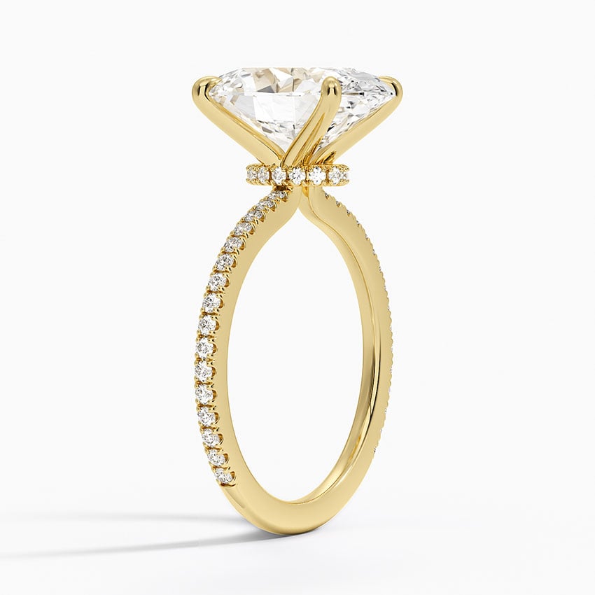 Seville Diamond Ring - Yellow Gold - 4 ct - Side 1