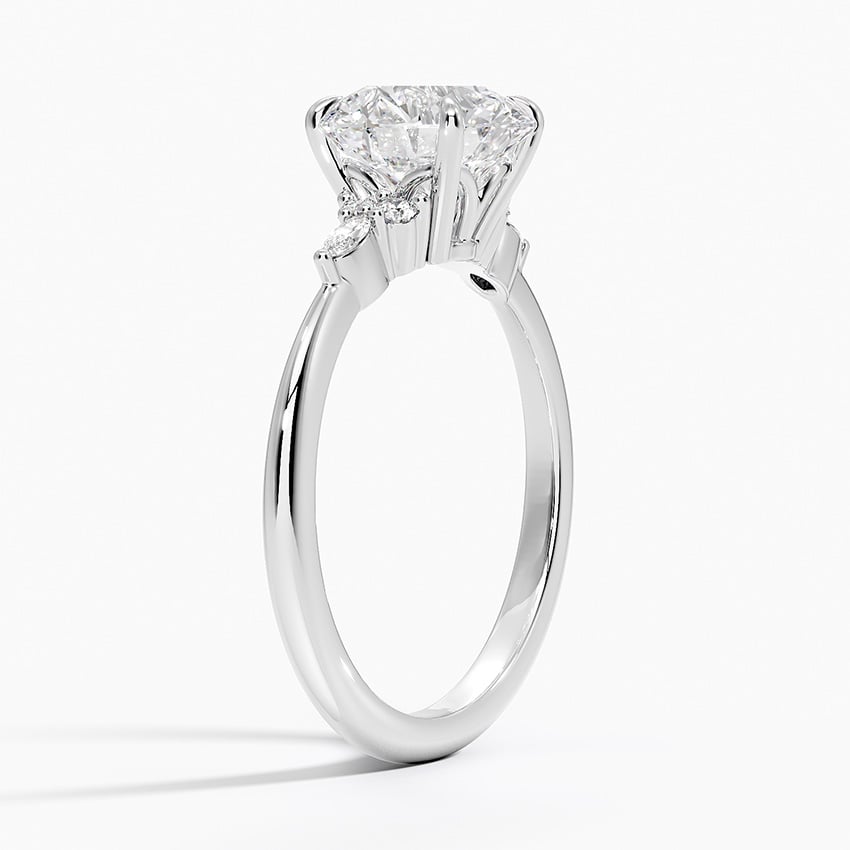 Sorrento Diamond Ring - White Gold - 2 ct - Side 1
