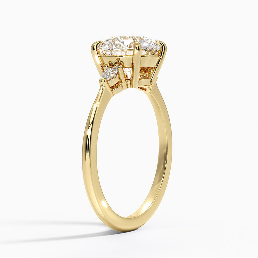 Byron Diamond Ring - Yellow Gold - 2 ct - Side 1
