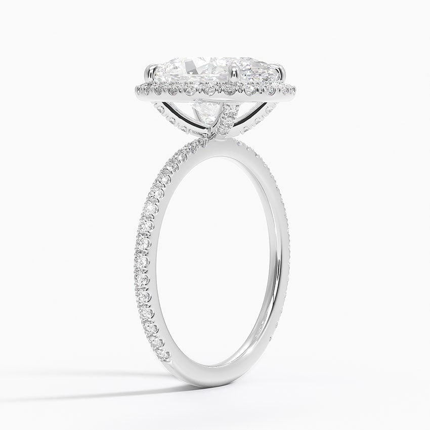 Telluride Diamond Ring - White Gold - 3 ct - Side 1
