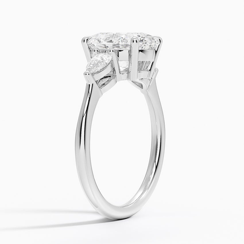 Bora Bora Diamond Ring - White Gold - 2.5 ct - Side 1