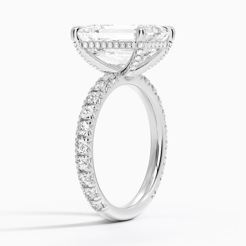 Milford Diamond Ring - White Gold - 5 ct - Side 1