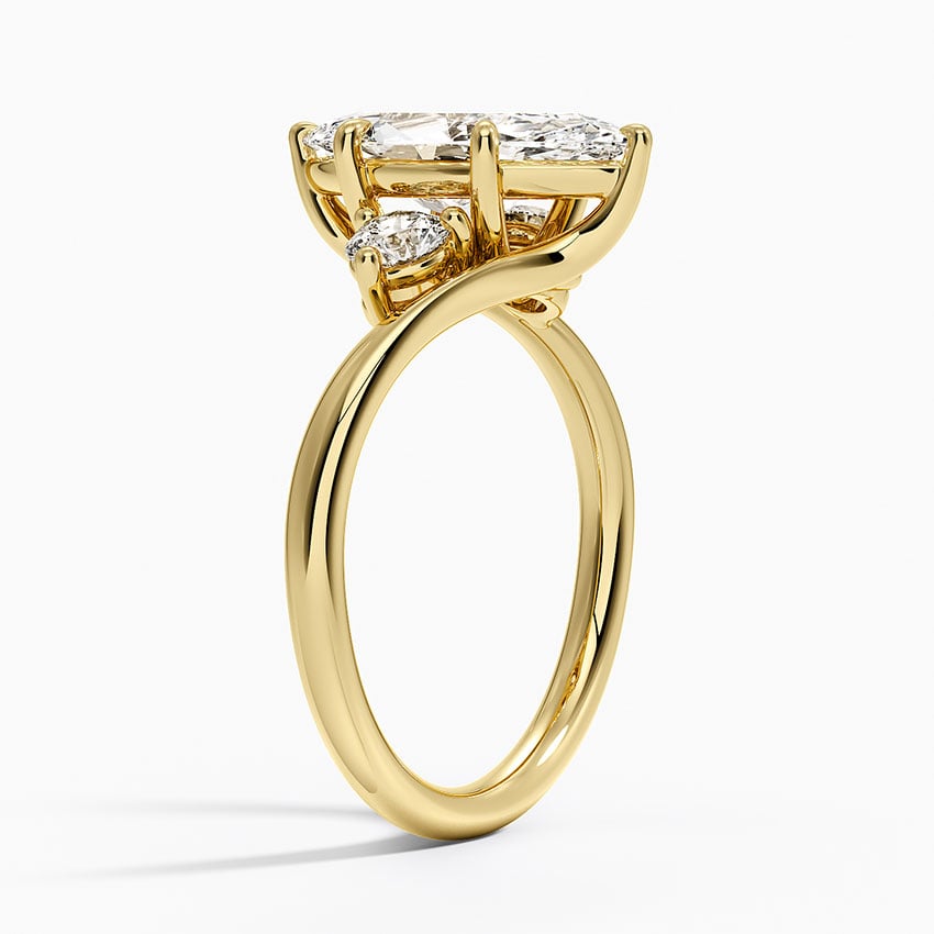 Portofino Diamond Ring - Yellow Gold - 2 ct - Side 1