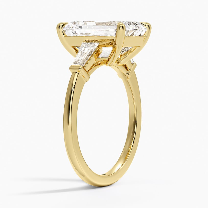 Como Diamond Ring - Yellow Gold - 5 ct - Side 1