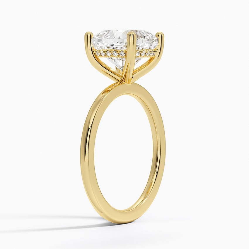 Tahiti Diamond Ring - Yellow Gold - 3.5 ct - Side 1