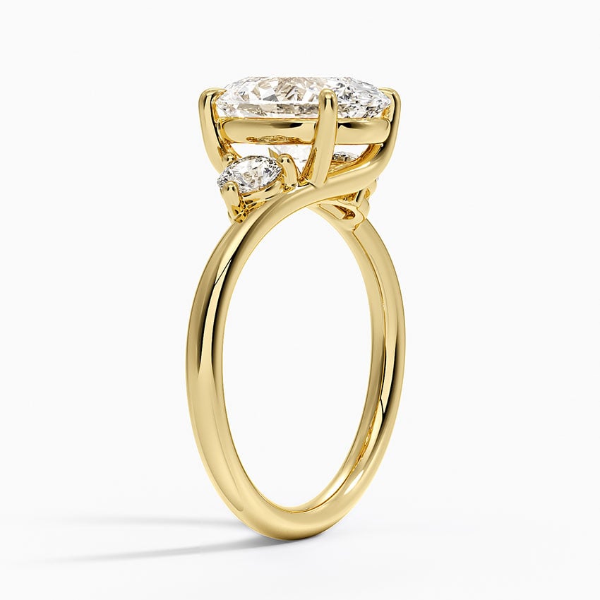 Kauai Diamond Ring - Yellow Gold - 2.5 ct - Side 1
