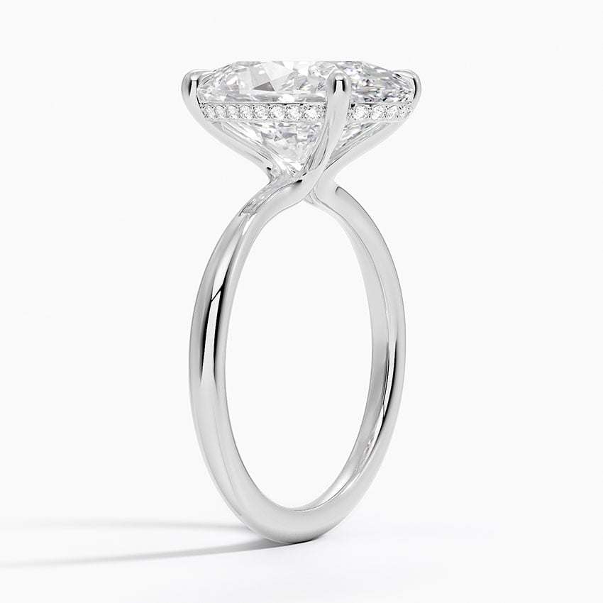 Carmel Diamond Ring - White Gold - 5 ct - Side 1
