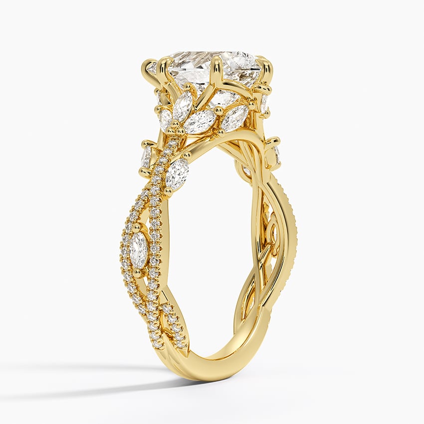 Marrakesh Diamond Ring - Yellow Gold - 2 ct - Side 1