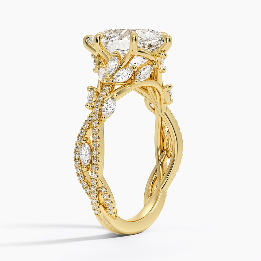 Marrakesh Diamond Ring - Yellow Gold - 2.5 ct - Side 1
