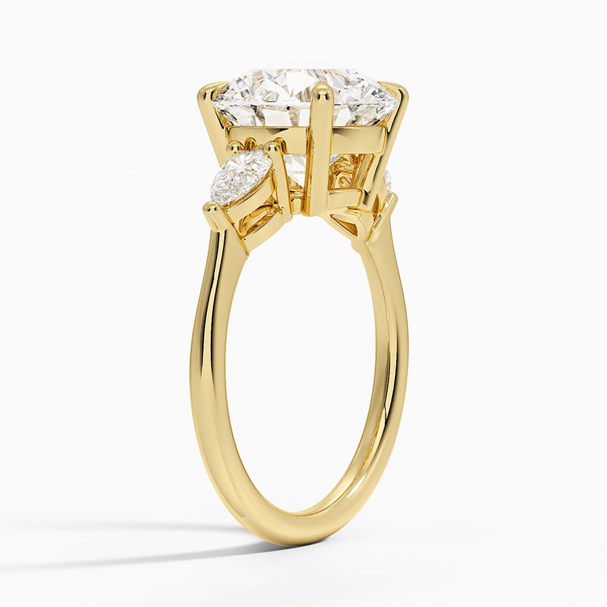 Zermatt Diamond Ring - Yellow Gold - 4 ct - Side 1