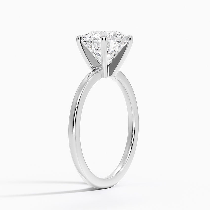 Nantucket Diamond Ring - White Gold - 2.5 ct - Side 1