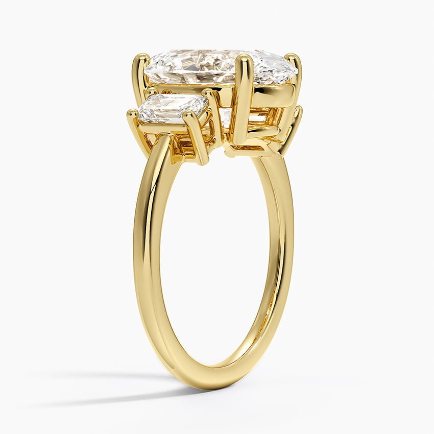 Geneva Diamond Ring - Yellow Gold - 3.5 ct - Side 1