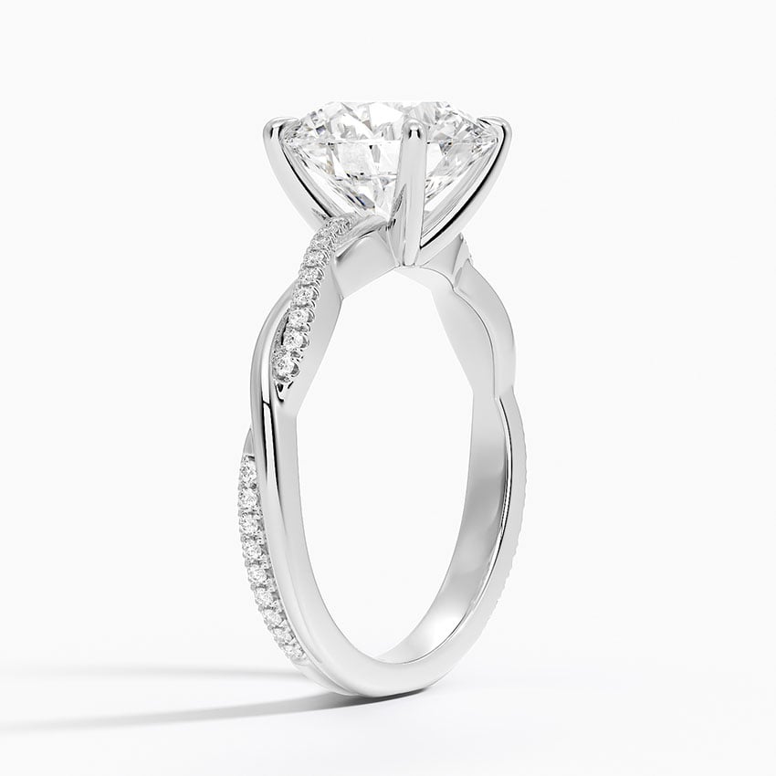 Nara Diamond Ring - White Gold - 3 ct - Side 1