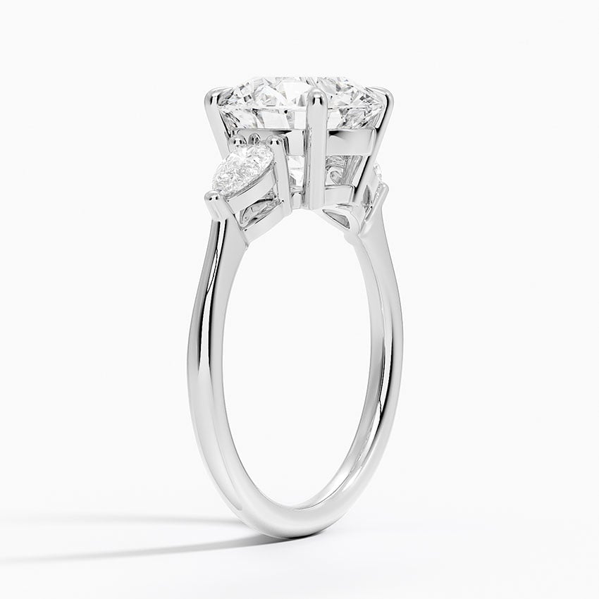 Zermatt Diamond Ring - White Gold - 3 ct - Side 1