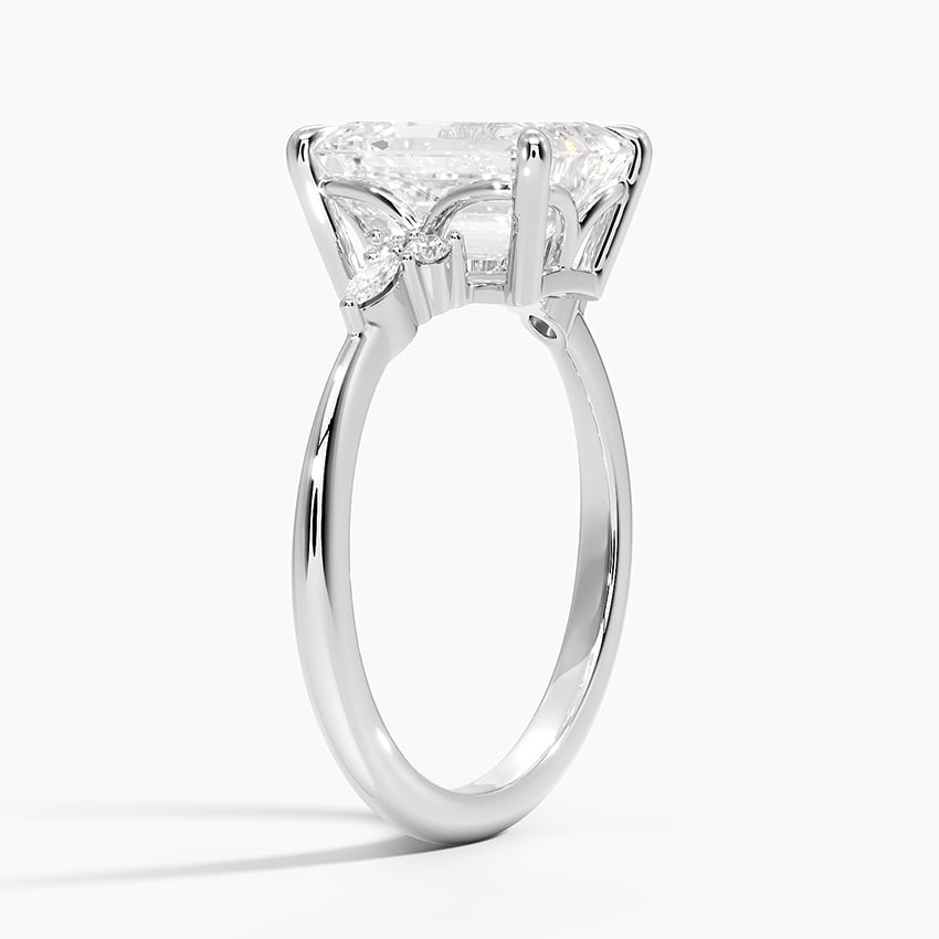 Mallorca Diamond Ring - White Gold - 2.5 ct - Side 1