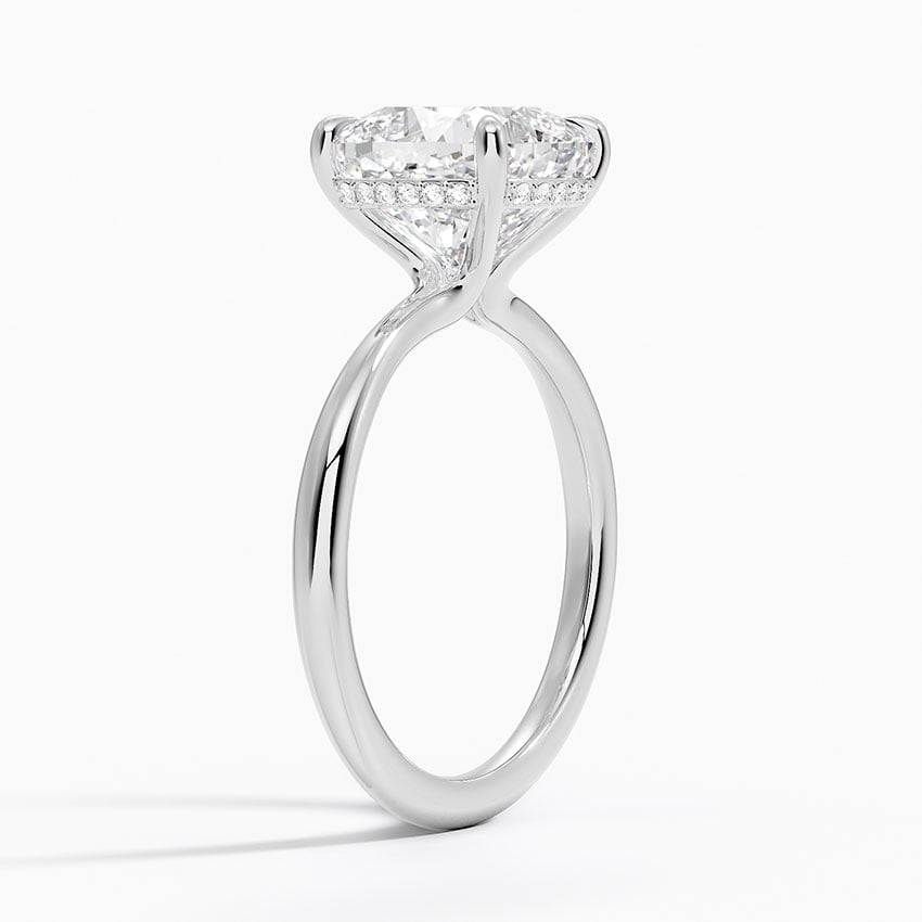 Mykonos Diamond Ring - White Gold - 4 ct - Side 1