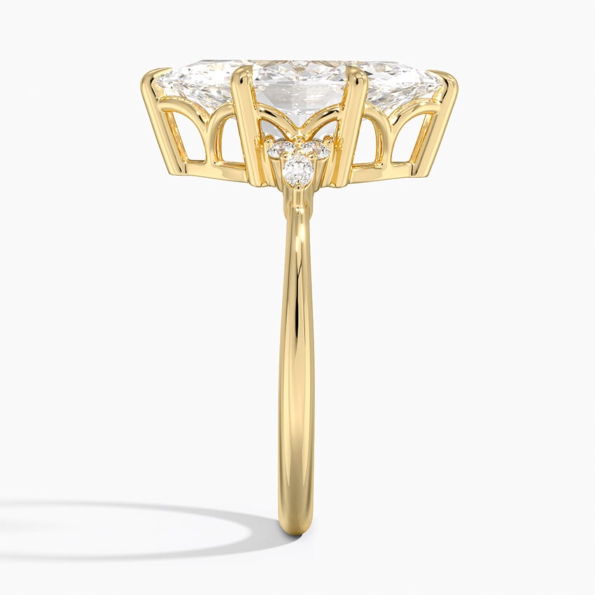Tahoe Diamond Ring - Yellow Gold - 4 ct - Side 2