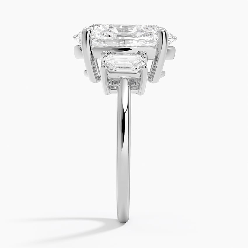 Geneva Diamond Ring - White Gold - 5 ct - Side 2