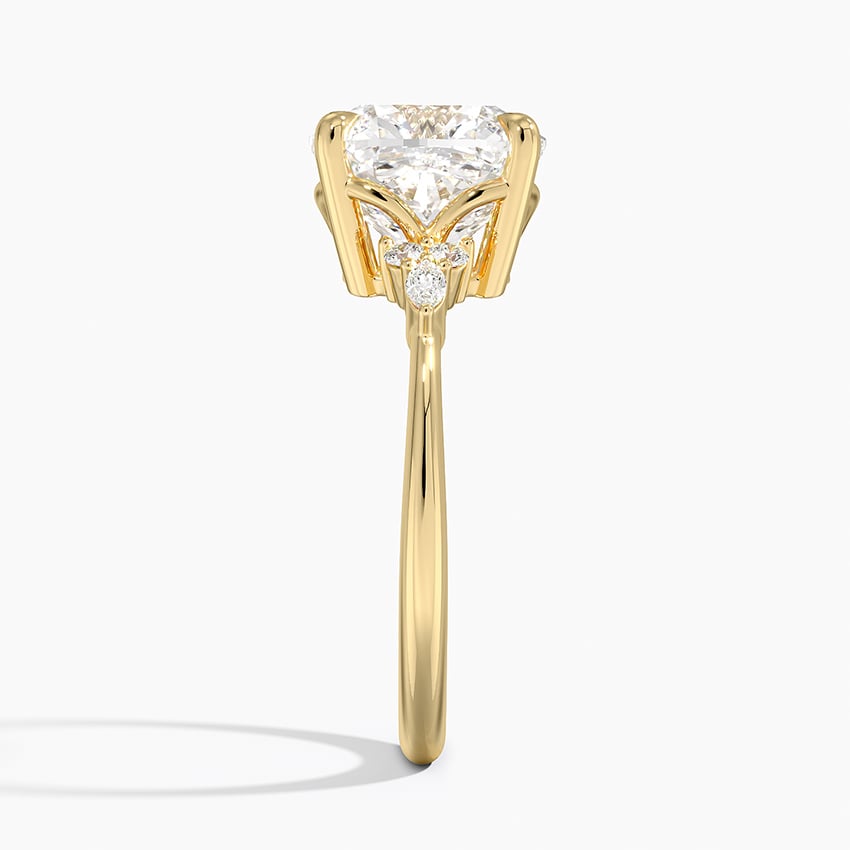Cortina Diamond Ring - Yellow Gold - 4 ct - Side 2