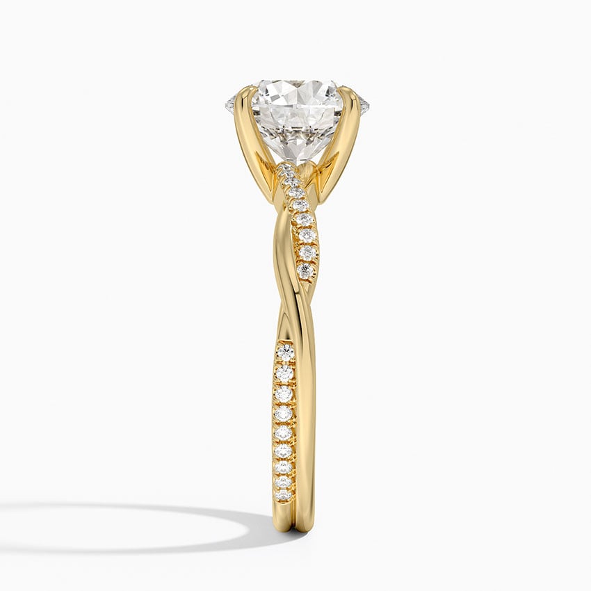 Nara Diamond Ring - Yellow Gold - 2 ct - Side 2