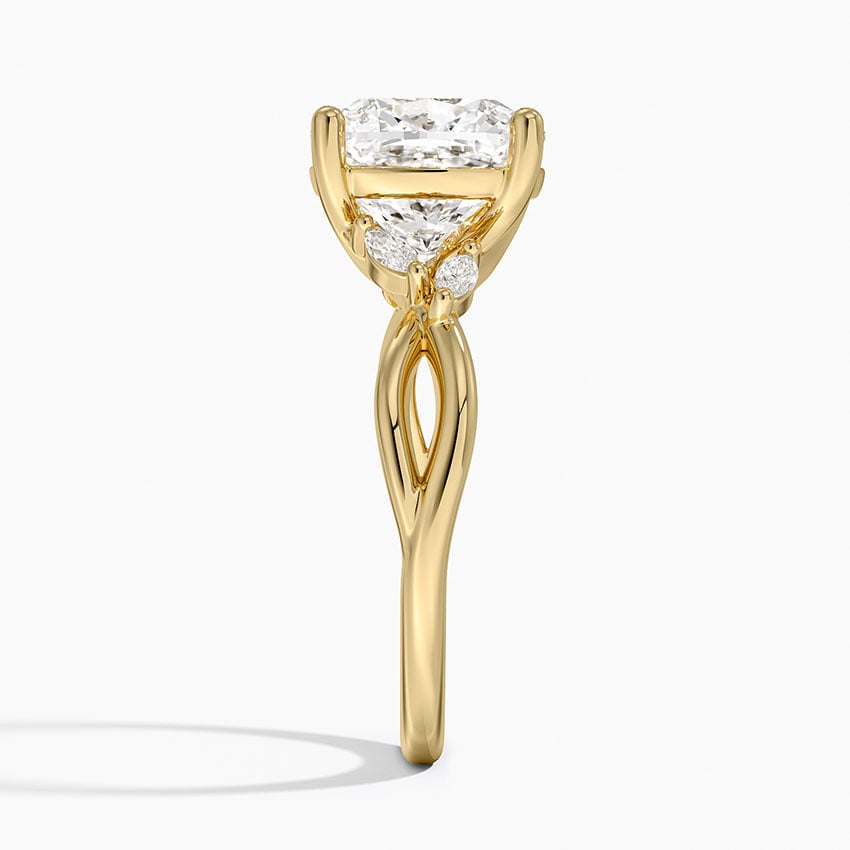 Monterey Diamond Ring - Yellow Gold - 4 ct - Side 2
