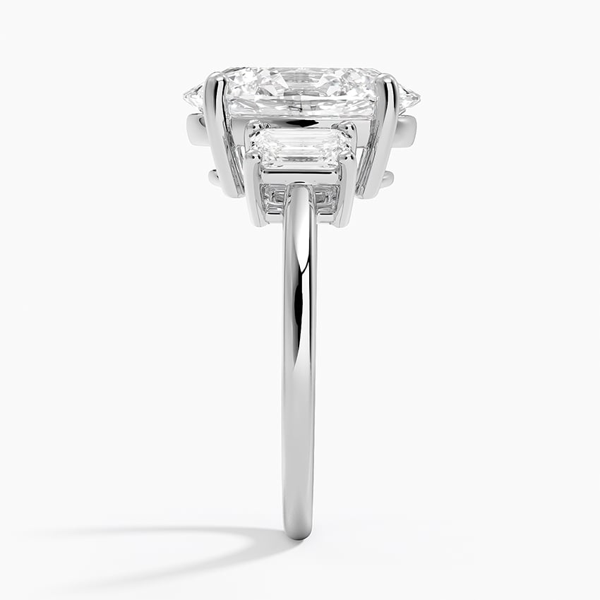 Geneva Diamond Ring - White Gold - 3.5 ct - Side 2