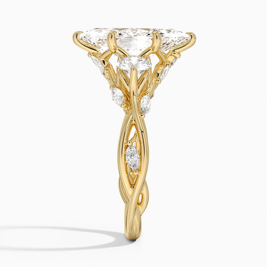 Amalfi Diamond Ring - Yellow Gold - 2.5 ct - Side 2