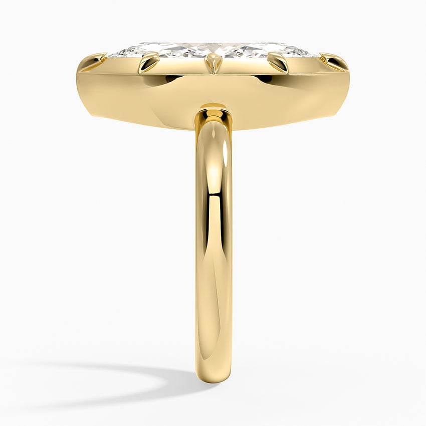 Cartagena Diamond Ring - Yellow Gold - 4 ct - Side 2