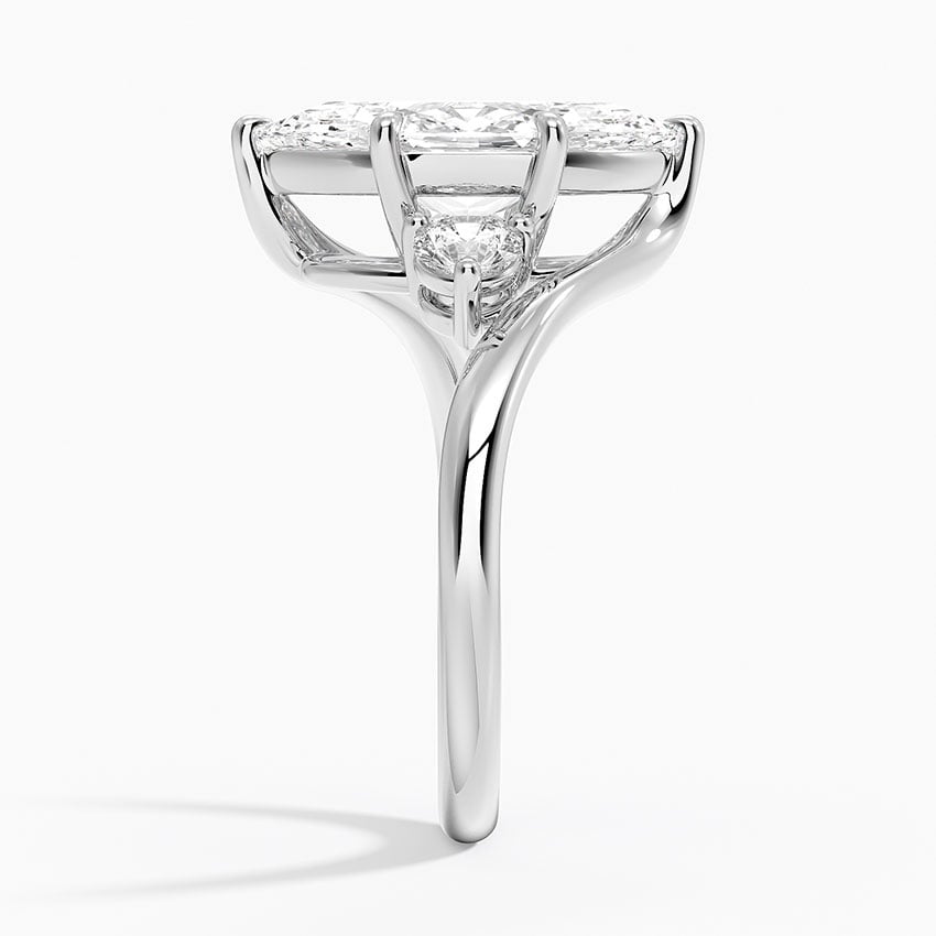 Portofino Diamond Ring - White Gold - 2.5 ct - Side 2