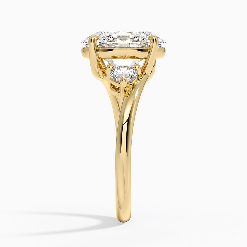Kauai Diamond Ring - Yellow Gold - 3 ct - Side 2