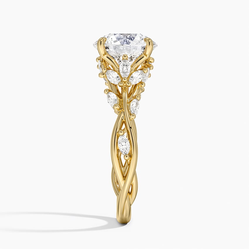 Positano Diamond Ring - Yellow Gold - 2.5 ct - Side 2
