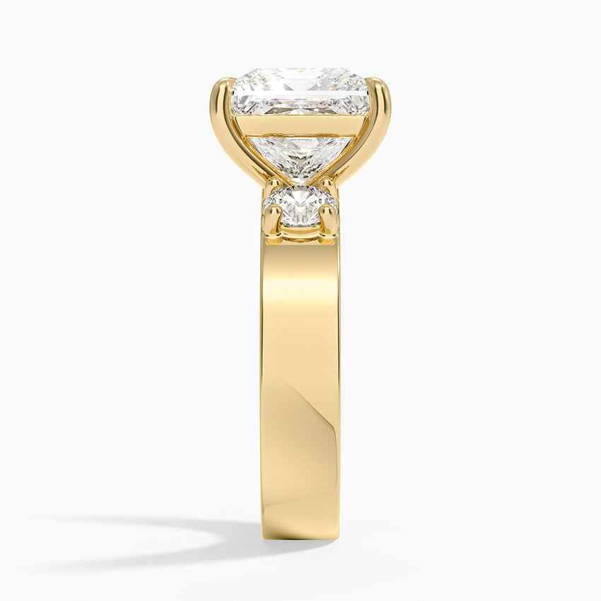 Tulum Diamond Ring - Yellow Gold - 4 ct - Side 2