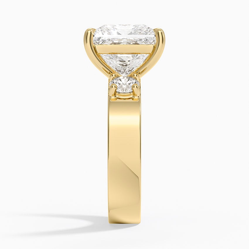 Tulum Diamond Ring - Yellow Gold - 5 ct - Side 2