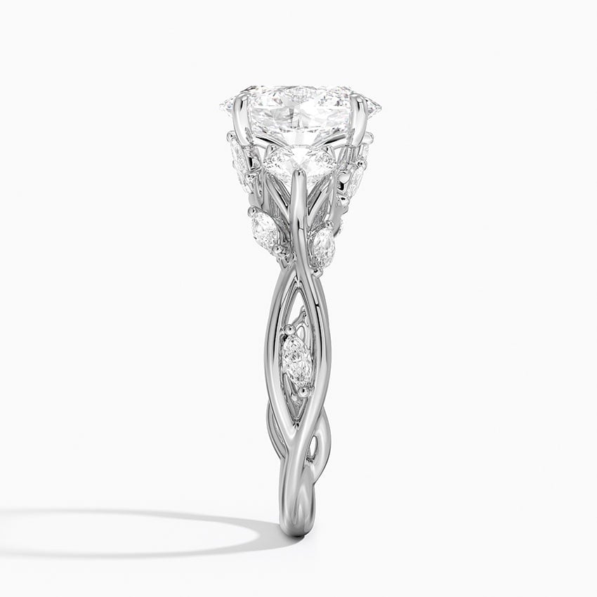 Santorini Diamond Ring - White Gold - 2 ct - Side 2