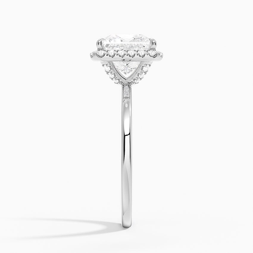 Bordeaux Diamond Ring - White Gold - 2 ct - Side 2