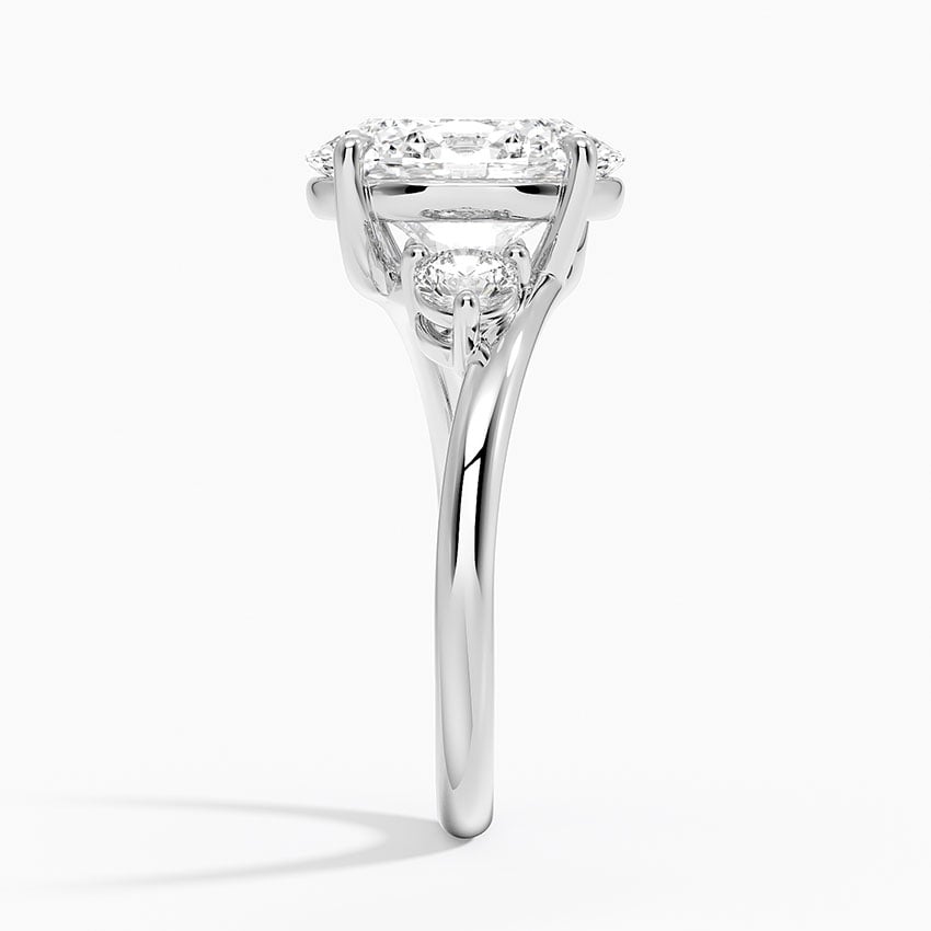Kauai Diamond Ring - White Gold - 3 ct - Side 2