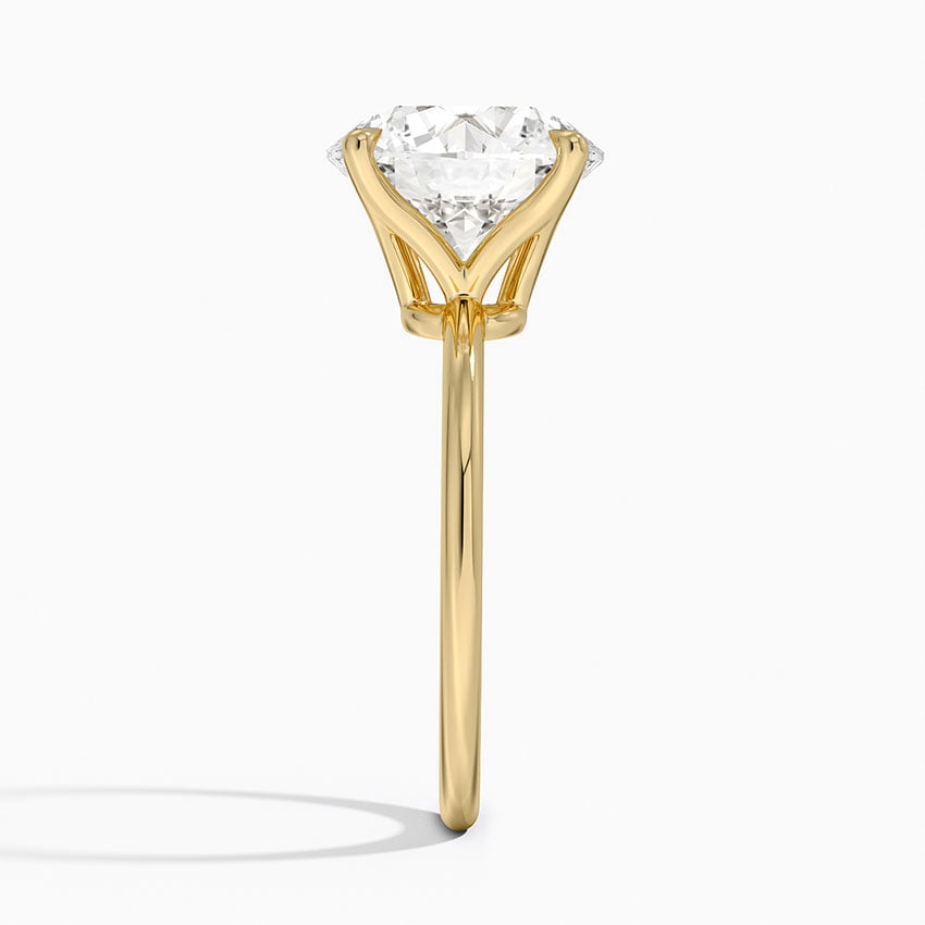 Kerala Diamond Ring - Yellow Gold - 4 ct - Side 2