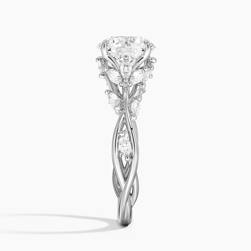 Positano Diamond Ring - White Gold - 2 ct - Side 2