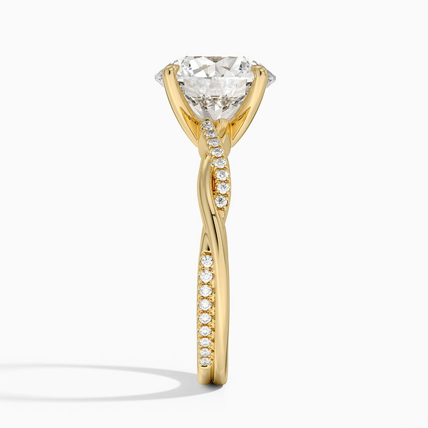 Nara Diamond Ring - Yellow Gold - 3 ct - Side 2