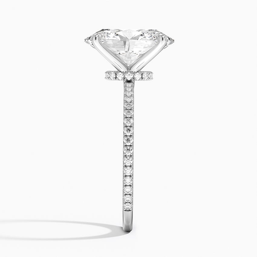 Seville Diamond Ring - White Gold - 4 ct - Side 2